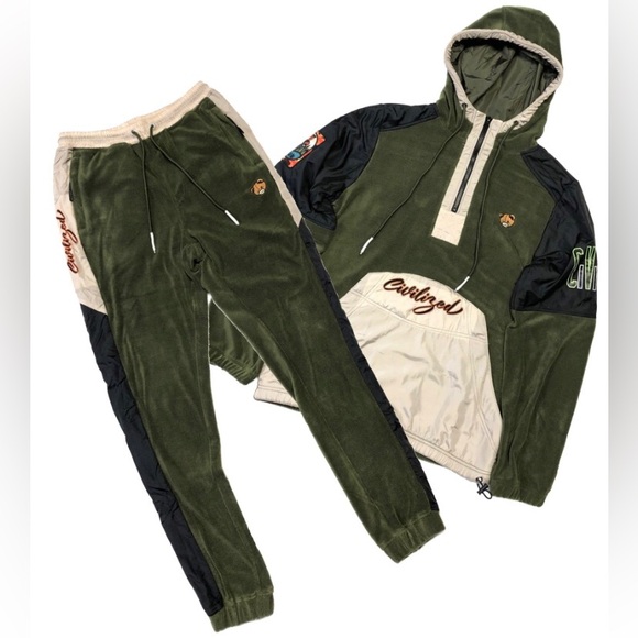 CIVILIZED POLAR FLEECE SET W/ NYLON TRIM
STYLE: CV5069-5070
COLOR: Olive - Picture 1 of 5